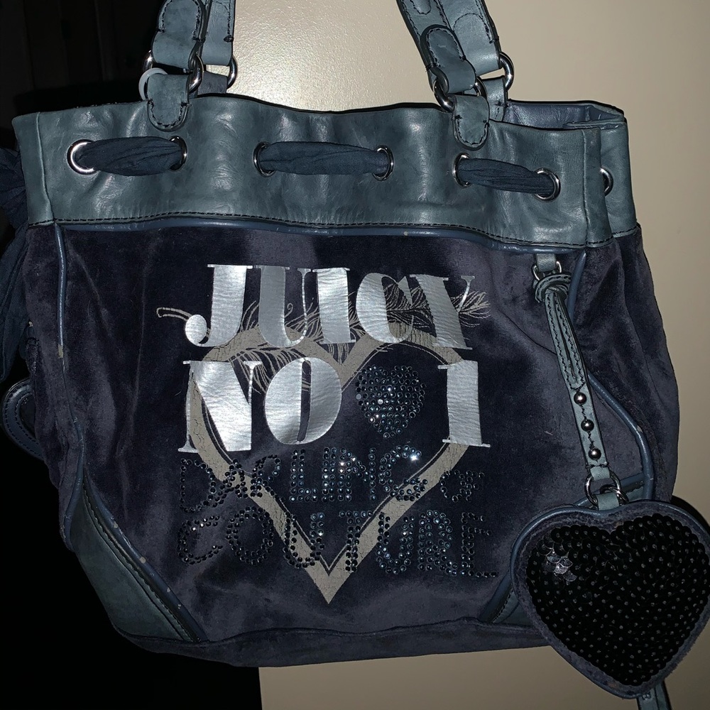 Vintage Velour Y2K Juicy Couture Bedazzeled Purse